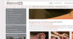 Desktop Screenshot of abacus-acupunctuur.nl